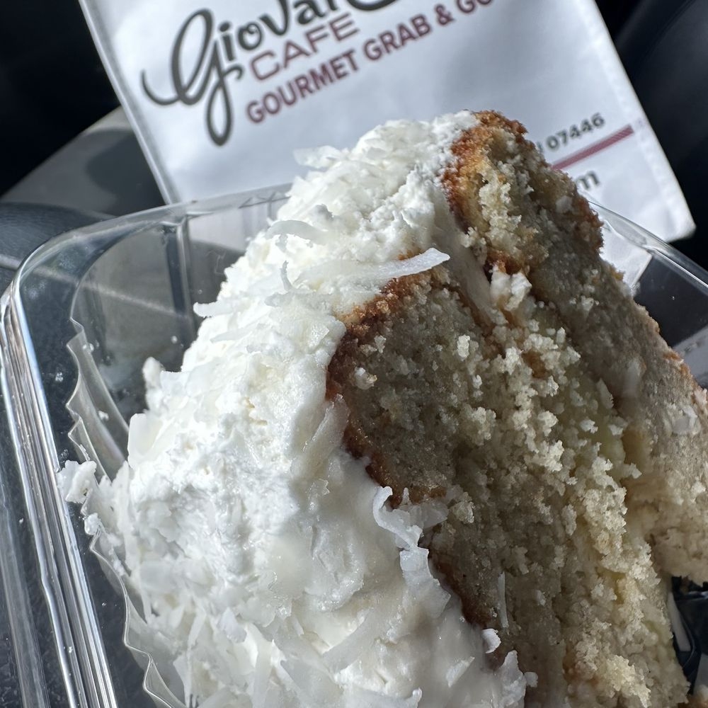 Giovanna's Cafe - Grab & Go GF Coconut cake - Cafes Near Me - Ramsey, New Jersey