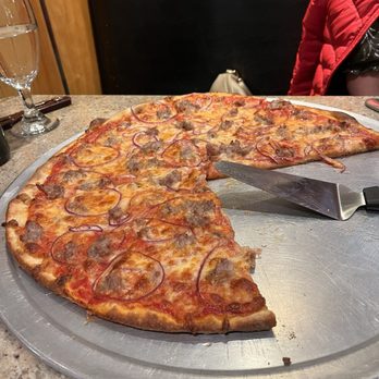 Pizza Da Napoli - a slice taken out of the pizza - Pizza Near Me - Basking Ridge, New Jersey Pizza Da Napoli - a slice taken out of the pizza - Pizza Near Me - Basking Ridge, New Jersey