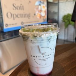 Loft Studio Cafe - Matcha Strawberry Latte