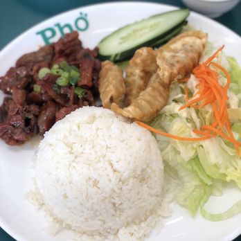 Pho38th - Spicy pork and gyoza. Way too much food for lunch! Very good - Vietnamese Near Me - Tacoma, Washington Pho38th - Spicy pork and gyoza. Way too much food for lunch! Very good - Vietnamese Near Me - Tacoma, Washington