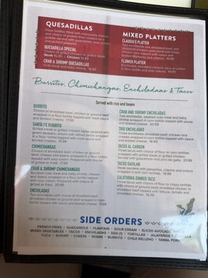 Menu photo 2 El Gavilan Restaurant Silver Spring, MD