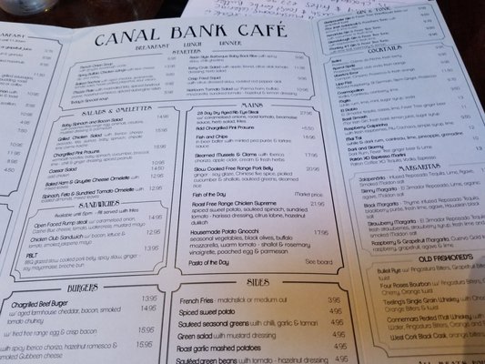 Menu photo 4 The Canal Bank Cafe Dublin, D