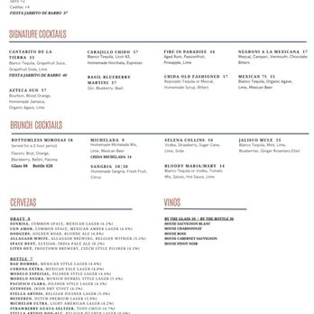 Casa Chida - Menu as of 12 April 2026. - Mexican Near Me - Los Angeles, California Casa Chida - Menu as of 12 April 2026. - Mexican Near Me - Los Angeles, California