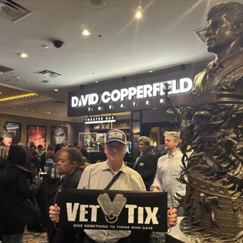 David Copperfield - Thank you VetTix for this opportunity - Magicians Near Me - Las Vegas, Nevada David Copperfield - Thank you VetTix for this opportunity - Magicians Near Me - Las Vegas, Nevada