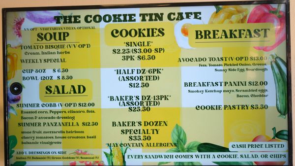 Menu photo 2 The Cookie Tin Riverside, CA Menu photo 2 The Cookie Tin Riverside, CA