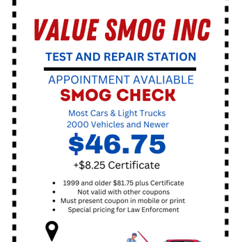 Value Smog - Smog Check Stations Near Me - Cathedral City, California Value Smog - Smog Check Stations Near Me - Cathedral City, California
