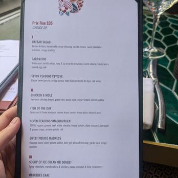 Seven Reasons - Extended Restaurant Week 2024 menu - Latin American Near Me - Washington, DC, District of Columbia Seven Reasons - Extended Restaurant Week 2024 menu - Latin American Near Me - Washington, DC, District of Columbia