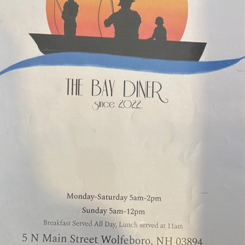The Bay Diner - Menu 3.30.23 - Breakfast & Brunch Near Me - Wolfeboro, New Hampshire The Bay Diner - Menu 3.30.23 - Breakfast & Brunch Near Me - Wolfeboro, New Hampshire