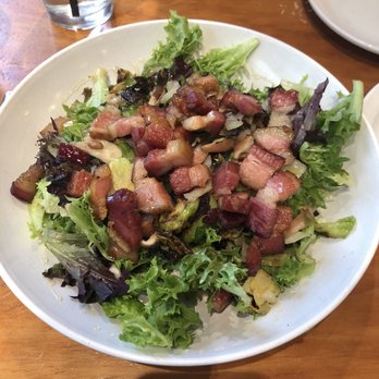 Dime Store - Seared brussel sprouts salad with thick bacon. Soooo good - Breakfast & Brunch Near Me - Detroit, Michigan Dime Store - Seared brussel sprouts salad with thick bacon. Soooo good - Breakfast & Brunch Near Me - Detroit, Michigan