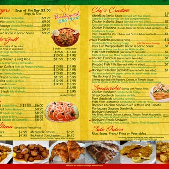 Backyard Grill - Update Menu..2015/2016 - Barbeque Near Me - Kenilworth, New Jersey