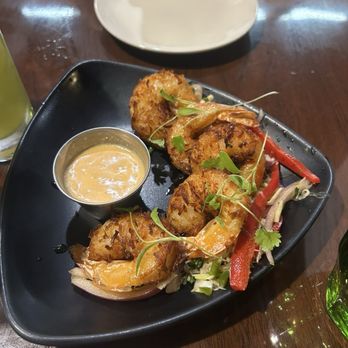 Hunters & Gatherers - Coconut Shrimp - Salad Near Me - DeLand, Florida Hunters & Gatherers - Coconut Shrimp - Salad Near Me - DeLand, Florida