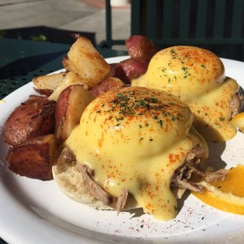 Stacks Pancake House - Kahlua pork eggs Benedict! Sooooo good!! - Breakfast & Brunch Near Me - Irvine, California