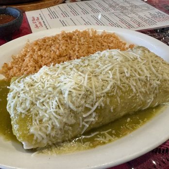 Sabor A Mexico - Super burrito carnitas with green sauce - Mexican Near Me - Elk Grove, California