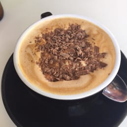 Mocha with chocolate flakes