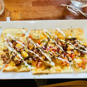 Easton Wine Project - Chicken Bacon Ranch Flatbread - Wine Bars Near Me - Easton, Pennsylvania