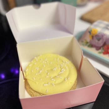 Crumbl - Battleground - Lemon Cupcake Cookie - Bakeries Near Me - Greensboro, North Carolina