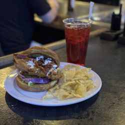 Britton Tavern - Cheddar Bacon Ranch Chicken Sandwich Hand Breaded with House made Ranch