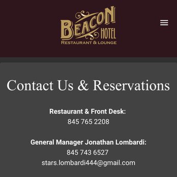 Beacon Hotel Restaurant & Lounge - Both numbers match phone numbers in my call log - Bars Near Me - Beacon, New York Beacon Hotel Restaurant & Lounge - Both numbers match phone numbers in my call log - Bars Near Me - Beacon, New York