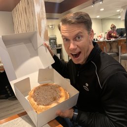 Whole Upside Down Apple Walnut Pie