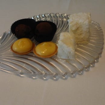 Gauthier Soho - Petit fours - passionfruit marshmallow, mini-lemon tarts, dark chocolate truffles - French Near Me - London, XGL