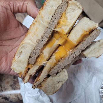Joanna's Cafe - Sausage & Cheese Asiago Bagel - Breakfast & Brunch Near Me - Dundalk, Maryland