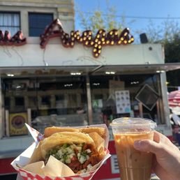 Ktown arepas and yucca garlic fries Ktown arepas and yucca garlic fries