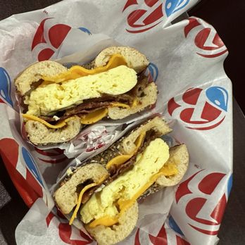 Brooklyn Water Bagel - Everything bagel with bacon egg and cheese - Coffee & Tea Near Me - Delray Beach, Florida Brooklyn Water Bagel - Everything bagel with bacon egg and cheese - Coffee & Tea Near Me - Delray Beach, Florida