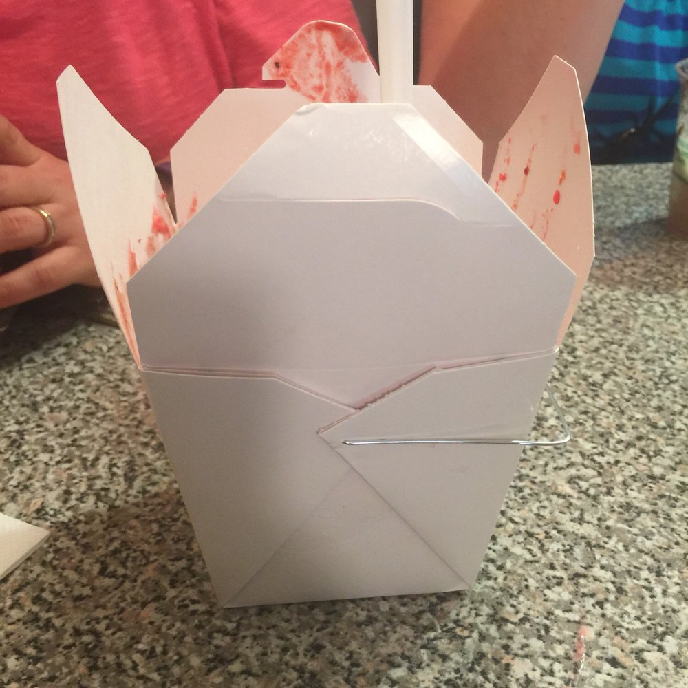 Ice cream in a take out container who can ask for anything better!!! Ice cream in a take out container who can ask for anything better!!!