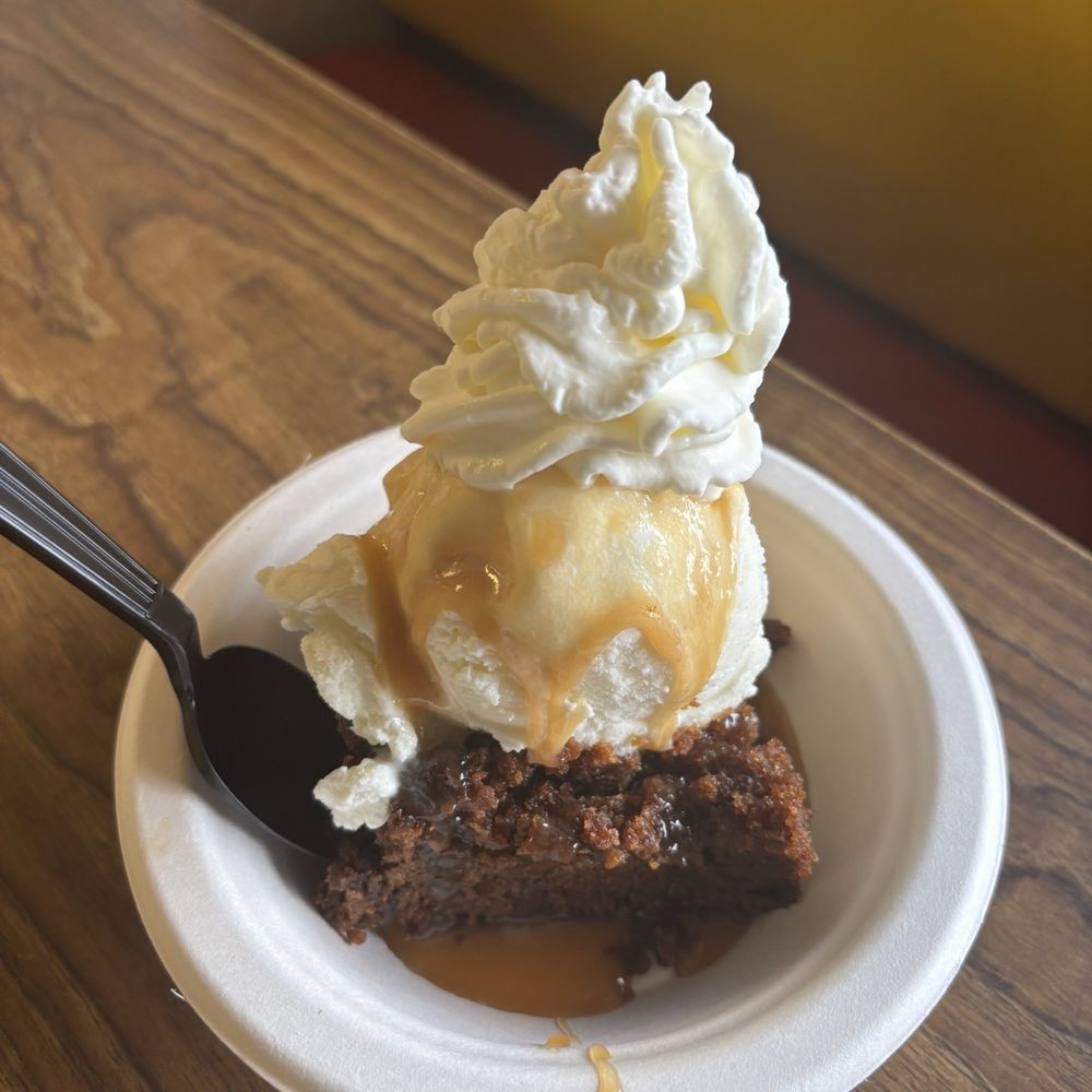 Lumpy's Ice Cream - Fig sundae with homemade fig cake, caramel sauce whipped cream and vanilla ice cream - Ice Cream & Frozen Yogurt Near Me - Wake Forest, North Carolina Lumpy's Ice Cream - Fig sundae with homemade fig cake, caramel sauce whipped cream and vanilla ice cream - Ice Cream & Frozen Yogurt Near Me - Wake Forest, North Carolina