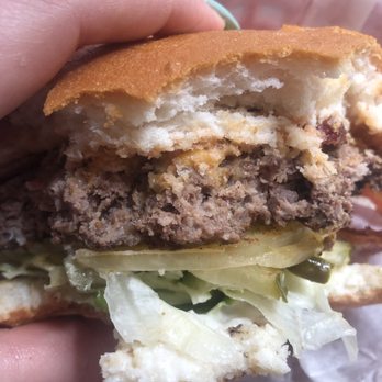 Cool Cat Cafe - Very over cooked "medium" burger with no sauce. Not sure what happened. - Burgers Near Me - Kihei, Hawaii