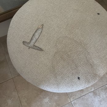 Tesoro Los Cabos - Damaged cushion which I noticed immediately upon entering - Hotels Near Me - Cabo San Lucas, BCS