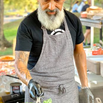 Pasta Guy aka Chef Alfredo Lee - Another photo of Pasta Guy so you can spot his tent. This was before covid, which is why he doesn't have a mask on. - Italian Near Me - Honolulu, Hawaii Pasta Guy aka Chef Alfredo Lee - Another photo of Pasta Guy so you can spot his tent. This was before covid, which is why he doesn't have a mask on. - Italian Near Me - Honolulu, Hawaii