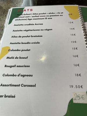 Menu photo 5 Corossol Paris, 75 Menu photo 5 Corossol Paris, 75
