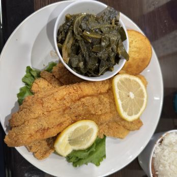 Blue Plate - Catfish, red beans and rice, collard greens - Cajun/Creole Near Me - Phoenix, Arizona