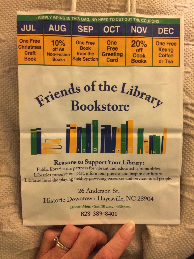 Friends of the Library Bookstore Logo