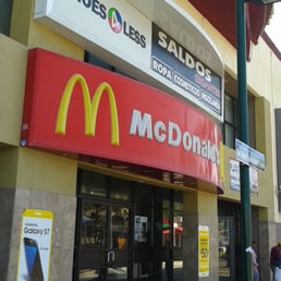 Meet outside the McDonald's. Meet outside the McDonald's.