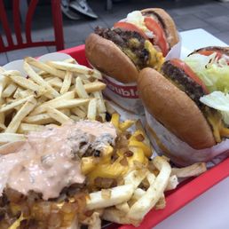 Great burgers and animal fries Great burgers and animal fries