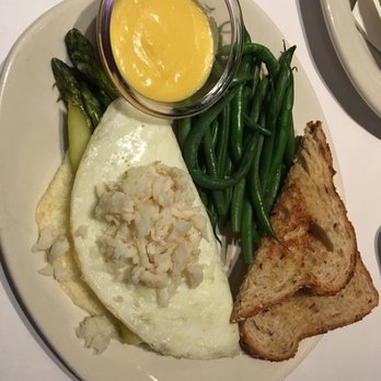 Bonefish Grill - Egg white omelette with crab and asparagus and green beans - Seafood Near Me - Novi, Michigan Bonefish Grill - Egg white omelette with crab and asparagus and green beans - Seafood Near Me - Novi, Michigan