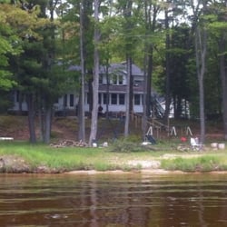 AMVETS Higgins Lake - Amvets Higgins Lake Lodge as seen from the lake
