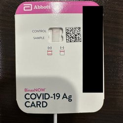 Progressive Urgent Care - Negative COVID test that she was making a big deal about. Trying to say she sees two lines. What a moron!
