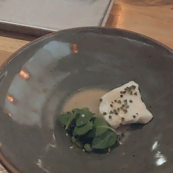 Barley Swine - Halibut / green bean / pecan - New American Near Me - Austin, Texas Barley Swine - Halibut / green bean / pecan - New American Near Me - Austin, Texas