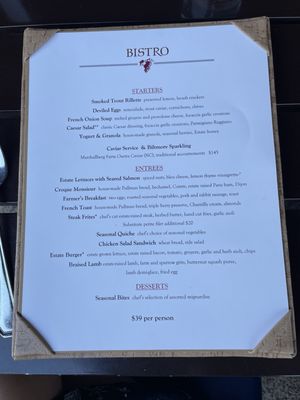 Menu photo 2 The Bistro Asheville, NC Menu photo 2 The Bistro Asheville, NC