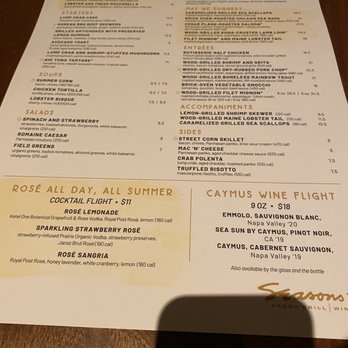 Seasons 52 - Summer Menu - New American Near Me - Sarasota, Florida Seasons 52 - Summer Menu - New American Near Me - Sarasota, Florida