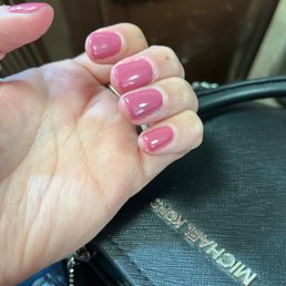 $30 manicure...rushed & messy