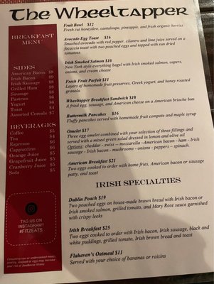 Menu photo 1 The Wheeltapper Pub And Patio New York, NY