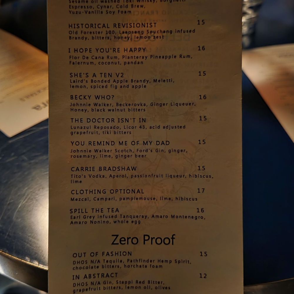 Flora - Menu (Feb 2026) - Cocktail Bars Near Me - Beaverton, Oregon