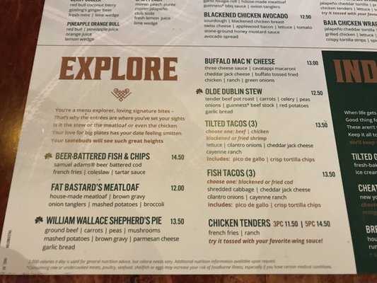 Menu photo 7 Tilted Kilt Pub & Eatery Lexington, KY Menu photo 7 Tilted Kilt Pub & Eatery Lexington, KY