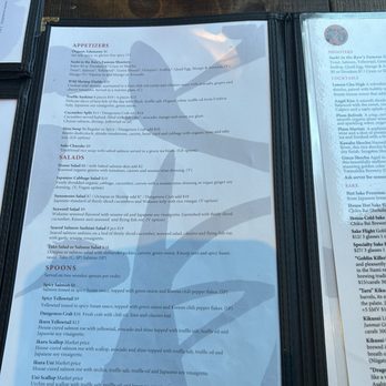 Sushi In The Raw - 6/2025 menu - Japanese Near Me - Nevada City, California