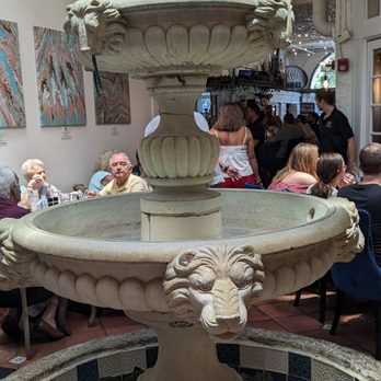 La Grande Martier - Fountain next to our table - New American Near Me - Stuart, Florida La Grande Martier - Fountain next to our table - New American Near Me - Stuart, Florida