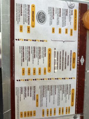 Menu photo 1 Chivis Tacos Denver, CO